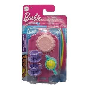 Barbie Doll Dreamtopia Princess Tea Party Accessories Cups Cake Mattel NIB